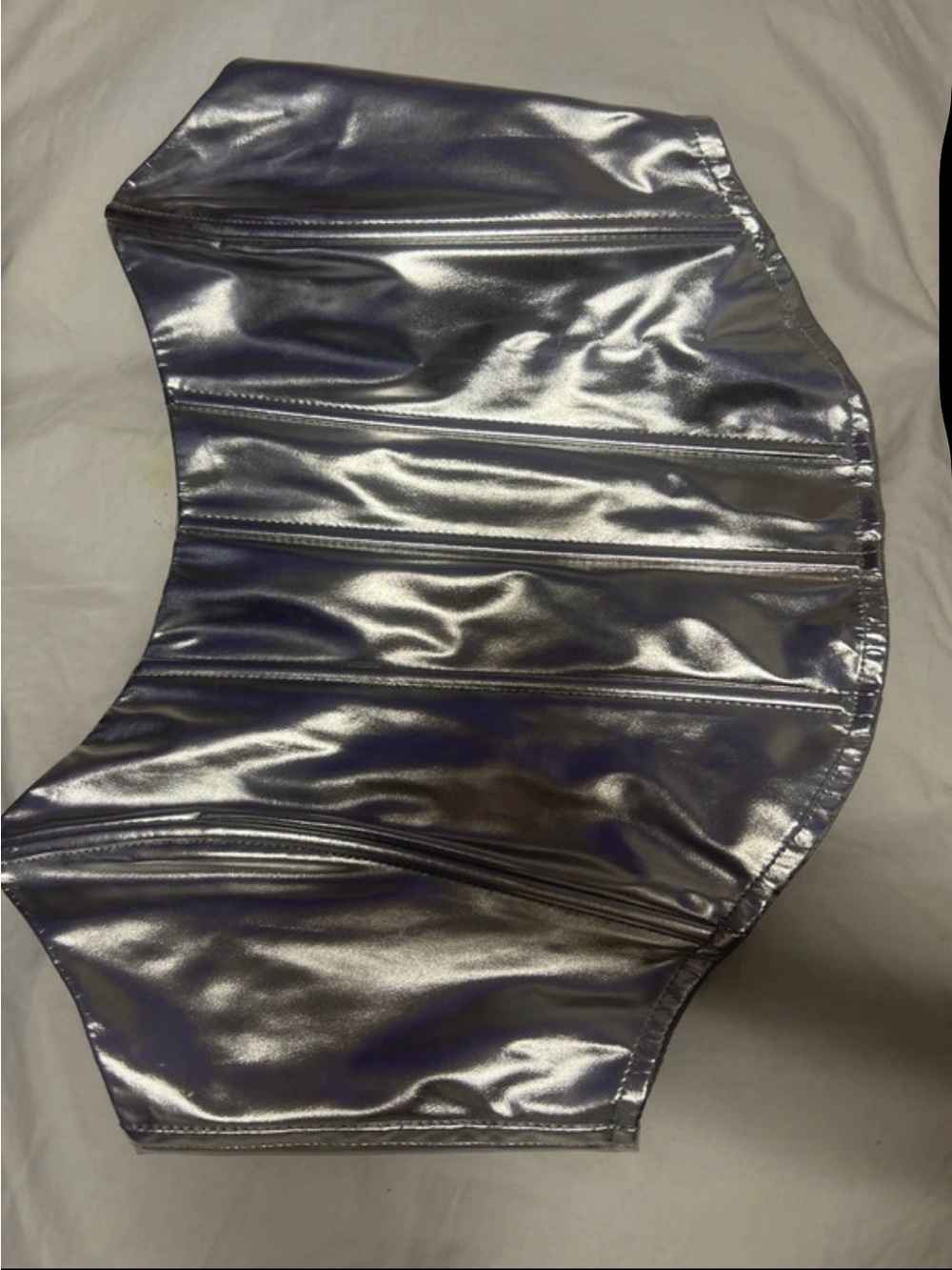 Kids Metallic Silver Skirt - Shiny Dance Bottoms
